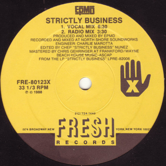 EPMD : Strictly Business (12",33 ⅓ RPM)
