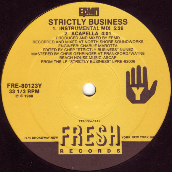 EPMD : Strictly Business (12",33 ⅓ RPM)