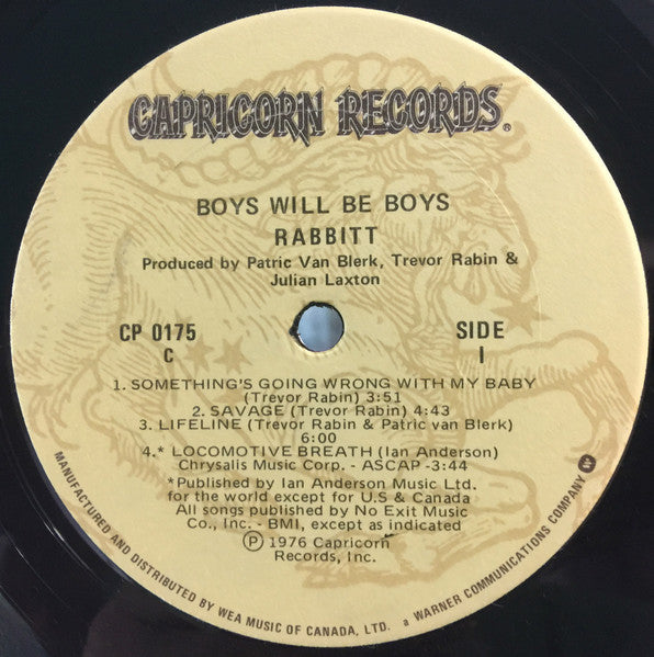 Rabbitt : Boys Will Be Boys! (LP,Album)