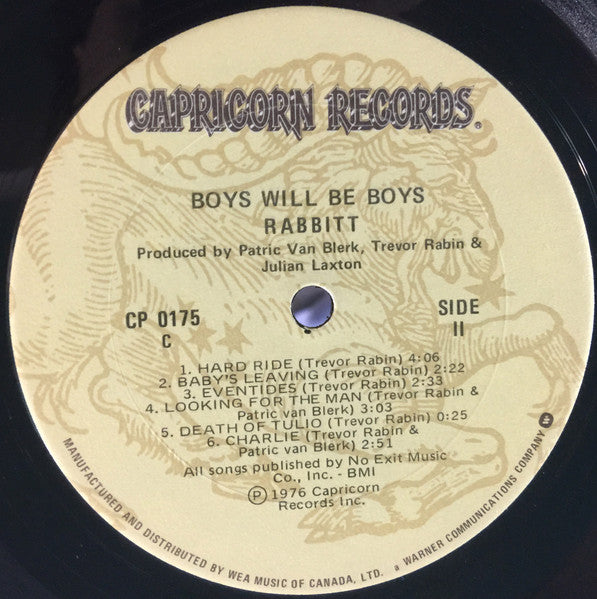 Rabbitt : Boys Will Be Boys! (LP,Album)