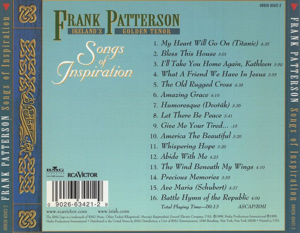 Frank Patterson : Songs Of Inspiration (Album)