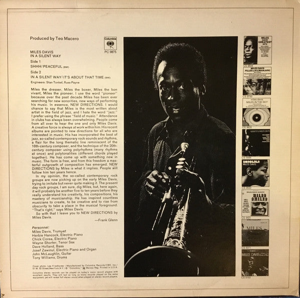 Miles Davis : In A Silent Way (LP,Album,Reissue)