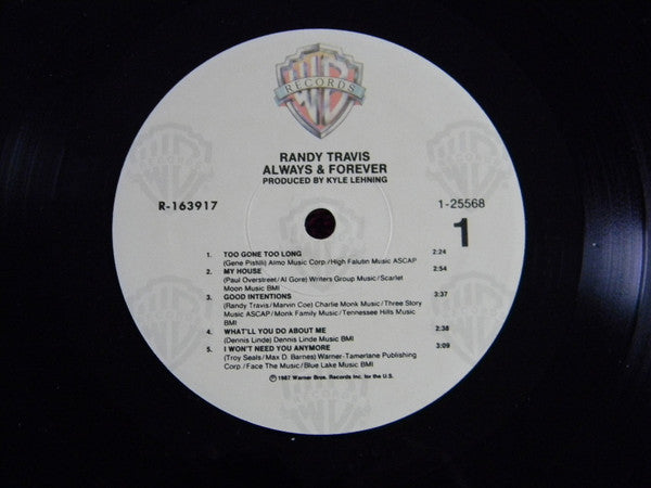 Randy Travis : Always & Forever (LP,Album,Club Edition)