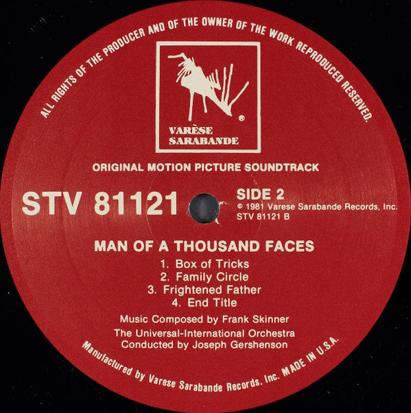 Frank Skinner (2) : Man Of A Thousand Faces (Music From The Sound Track) (LP)