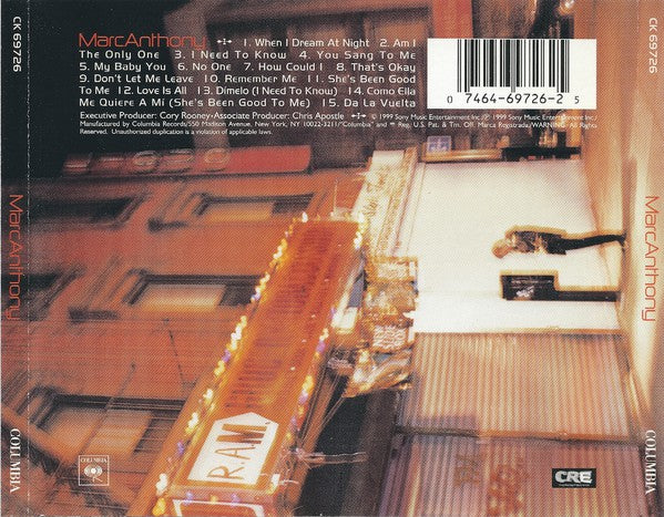 Marc Anthony : Marc Anthony (Album)