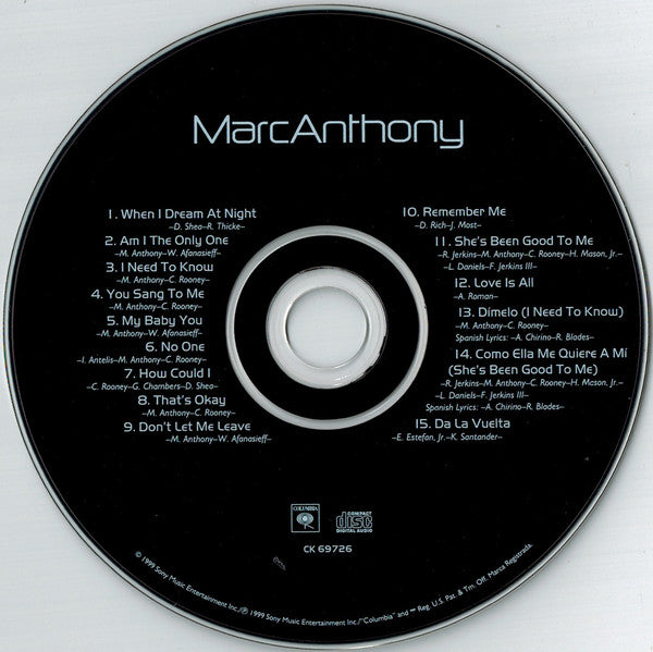 Marc Anthony : Marc Anthony (Album)
