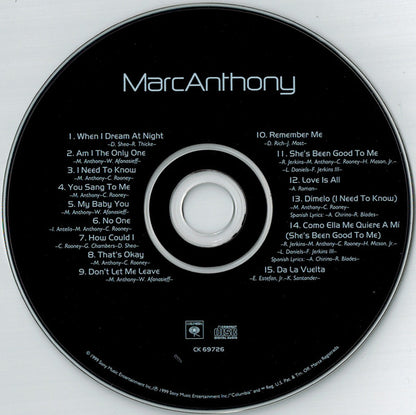 Marc Anthony : Marc Anthony (Album)