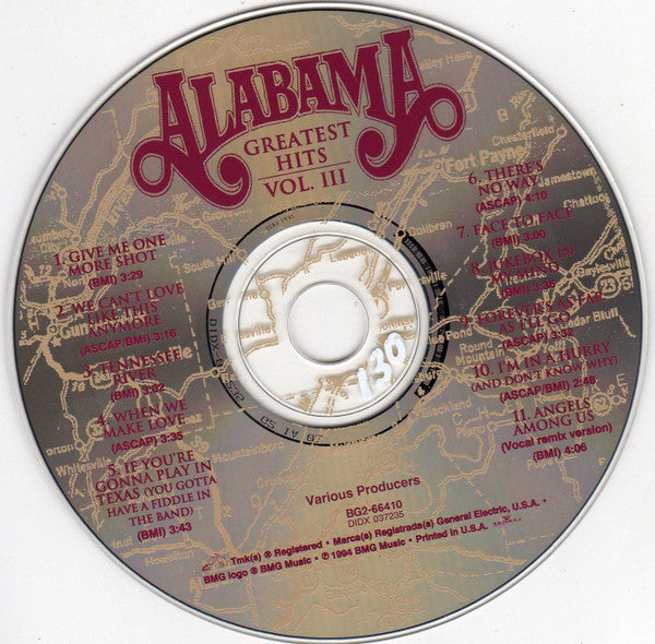 Alabama : Greatest Hits III (Compilation,Club Edition,Reissue)