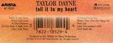 Taylor Dayne : Tell It To My Heart (Album)