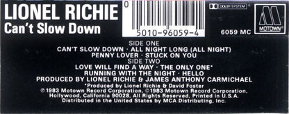 Lionel Richie : Can't Slow Down (Album)