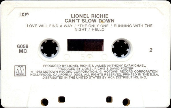Lionel Richie : Can't Slow Down (Album)