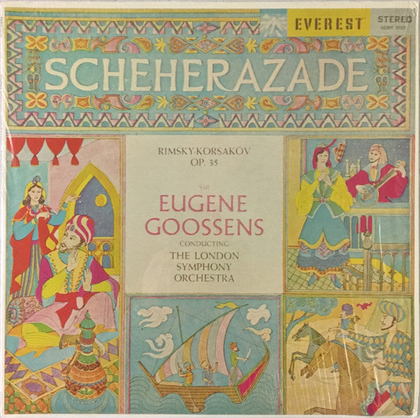 Nikolai Rimsky-Korsakov, Sir Eugene Goossens, London Symphony Orchestra : Scheherazade (Symphonic Suite After "The Thousand Nights And A Night," Op. 36) (LP,Album,Reissue,Stereo)