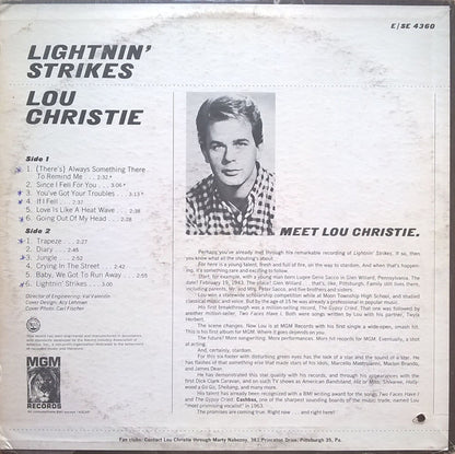 Lou Christie : Lightnin' Strikes (LP,Album,Stereo)