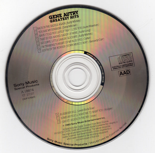 Gene Autry : Greatest Hits (Compilation)