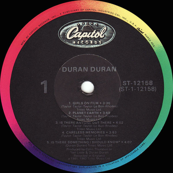 Duran Duran : Duran Duran (LP,Album,Reissue)