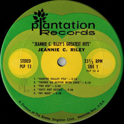 Jeannie C. Riley : Jeannie C. Riley's Greatest Hits (LP,Compilation)