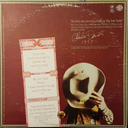 Charlie Daniels Band, The : Whiskey (LP,Album,Reissue)