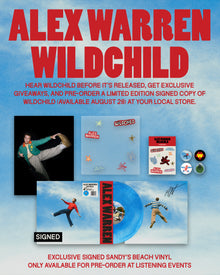 Alex Warren - Wildchild (Listening Event Exclusive, Sandy's Beach LP Vinyl, Signed Insert) UPC: 075678585067