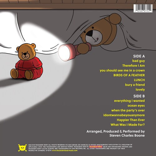 Andrew Bissell - Rockabye Baby Lullaby Renditions Of Billie Eilish (Splatter LP Vinyl) UPC: 027297977419