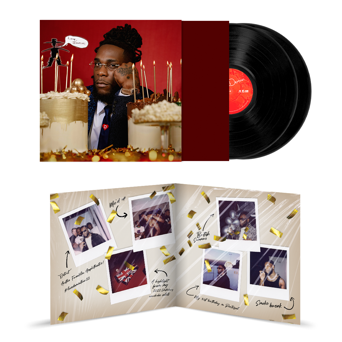 Burna Boy - Love, Damini (2LP Vinyl) UPC: 075678626616