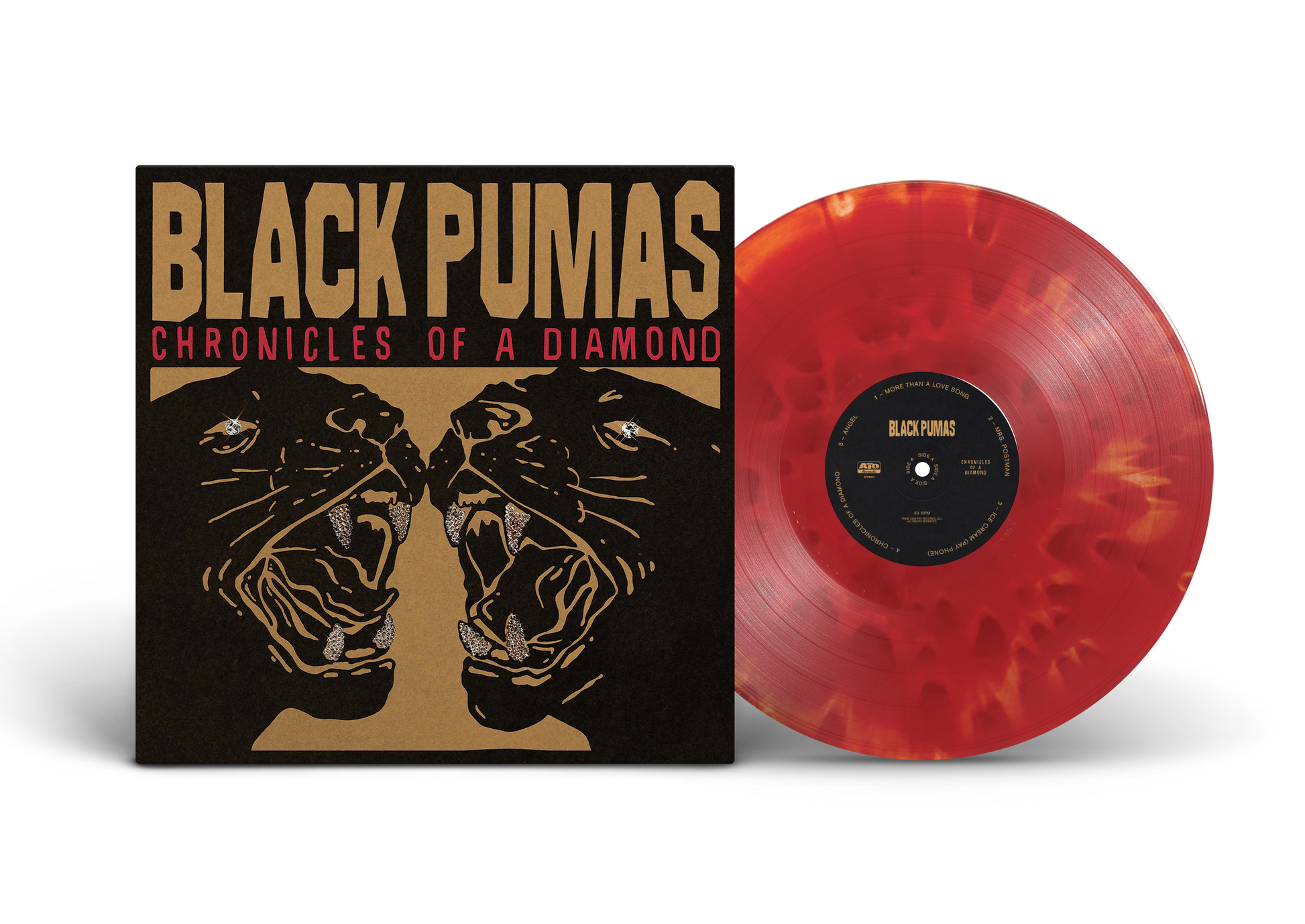 Black Pumas - Chronicles of a Diamond (Indie Exclusive, Cloudy Red LP Vinyl) UPC: 880882585617