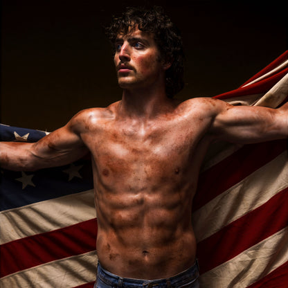 Benson Boone - American Heart (Red, White, & Blue Marble LP Vinyl) UPC: 093624834953