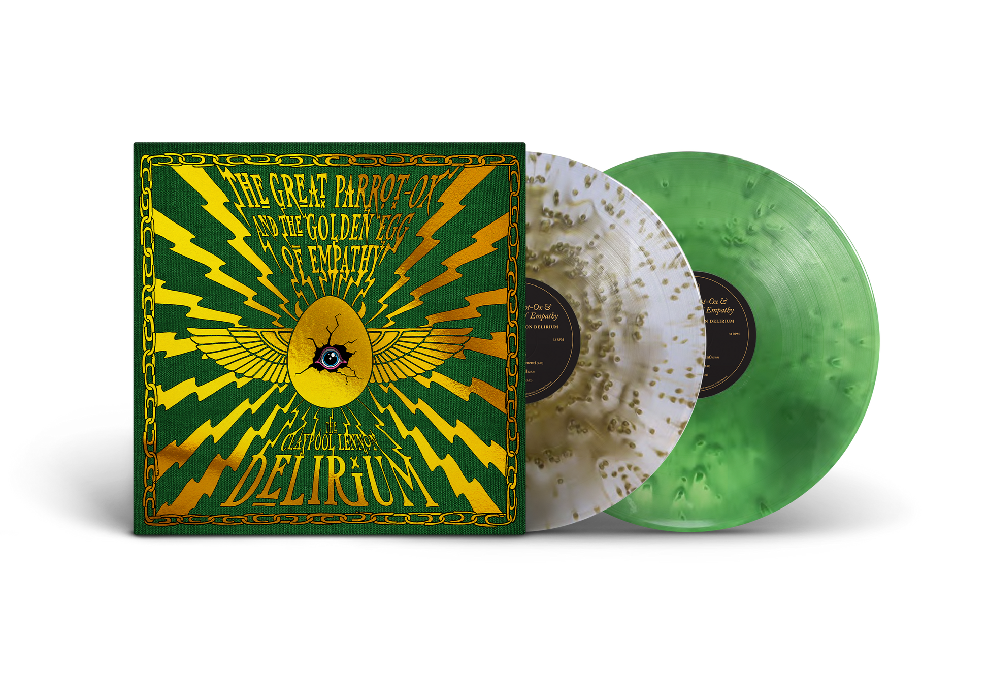 The Claypool-Lennon Delirium - The Great Parrot-Ox and The Golden Egg of Empathy (Indie Exclusive, 2LP Cloudy Green & Gold Vinyl) UPC: 880882688417