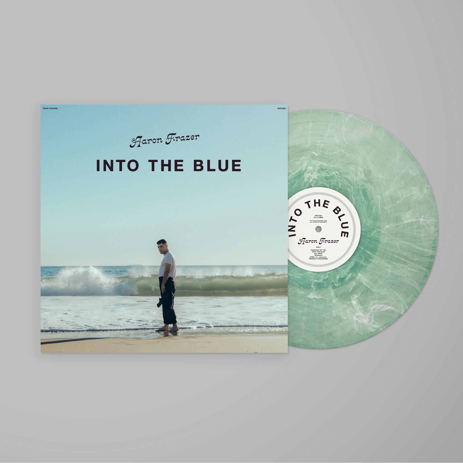 Aaron Frazer - Into the Blue (Frosted Coke Bottle Clear LP Vinyl) 656605162034