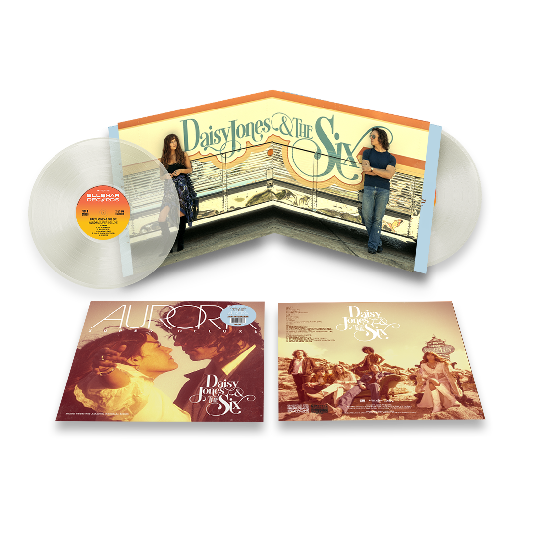 Daisy Jones & The Six - Aurora (Super Deluxe Edition) (Indie Exclusive, 2LP Milky Clear Vinyl) UPC: 075678615276