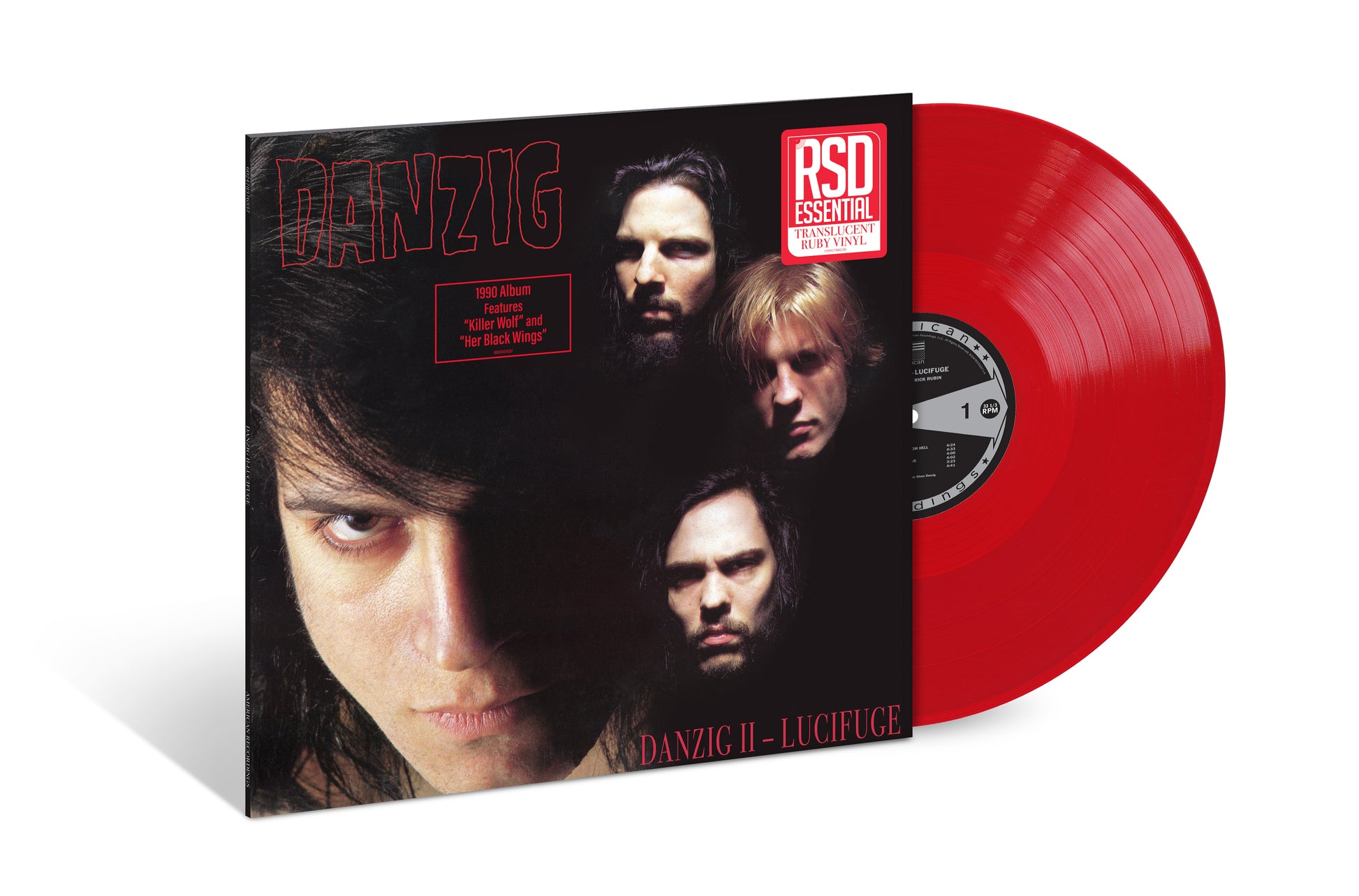 Danzig - Danzig II: Lucifuge (RSD Essentials, Translucent Ruby Red LP Vinyl) UPC: 199957300520