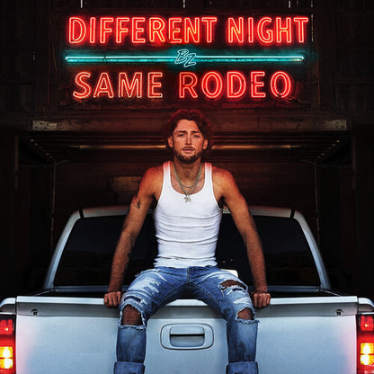 Bailey Zimmerman - Different Night Same Rodeo album artwork cover