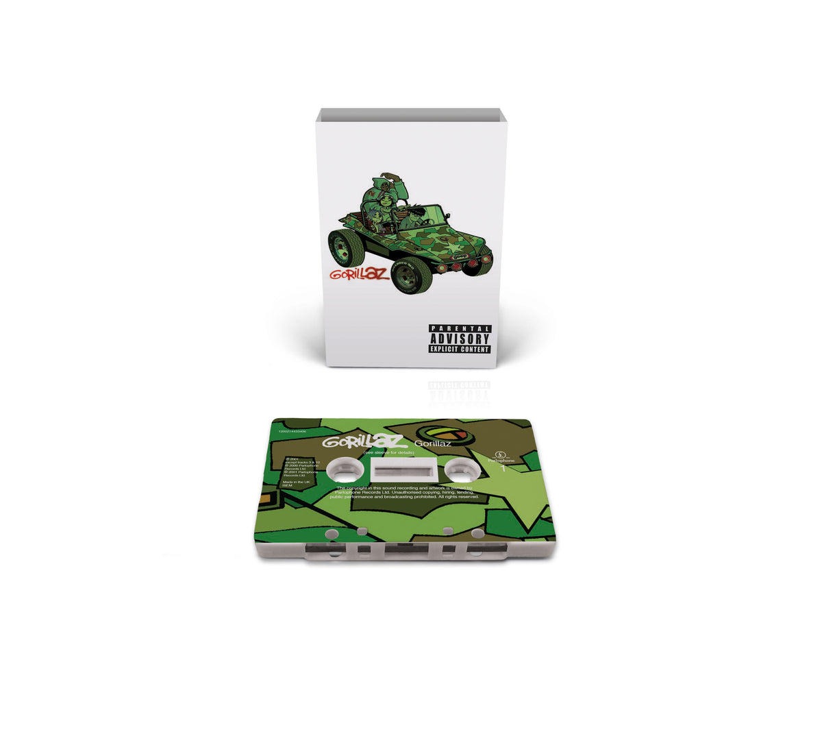 Gorilaz - Gorillaz (Brick & Mortar Exclusive, White Cassette with Camouflage Print) UPC: 1200214433406