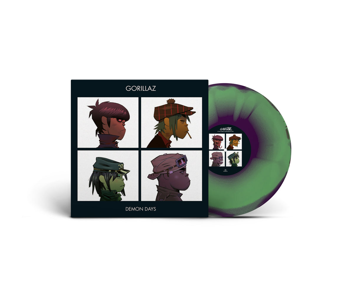 Gorillaz - Demon Days (Brick & Mortar Exclusive, Green, Purple, and Red Half-speed Mastered LP Vinyl) UPC: 1200214336783