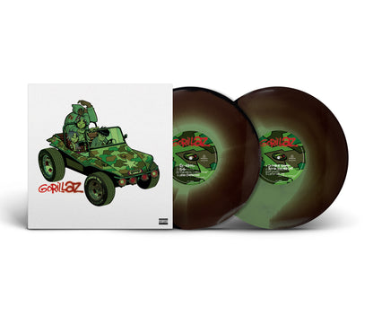 Gorillaz - Gorillaz (2LP, Brick &amp; Mortar Exclusive Camouflage Green, Brown and Black) UPC: 1200214336769