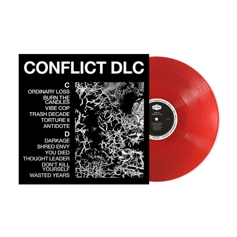 HEALTH - Conflict DLC (Indie Exclusive, Ruby Red LP Vinyl) UPC: 888072736719