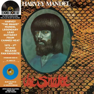 Harvey Mandel - The Snake (RSD 2025, Turquoise LP Vinyl) UPC: 819514012801