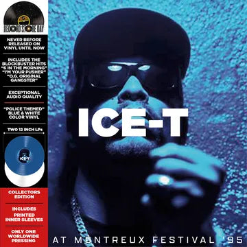 Ice T - Live at The Miles Davis Hall - Montreux 1995 (RSD 2025, 2LP Blue and White Vinyl)  UPC: 3700477837914