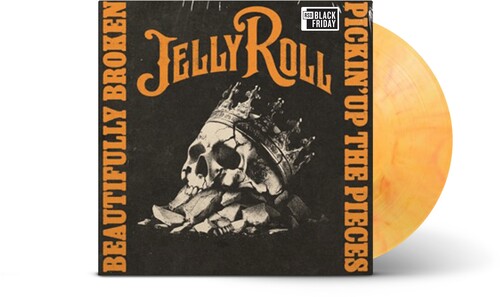 Jelly Roll - Beautifully Broken (Pickin' Up The Pieces) (RSD Black Friday 2025, Tequila Sunrise Colored LP Vinyl) UPC: 602478661259