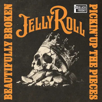 Jelly Roll - Beautifully Broken (Pickin' Up The Pieces) (RSD Black Friday 2025, Tequila Sunrise Colored LP Vinyl) UPC: 602478661259