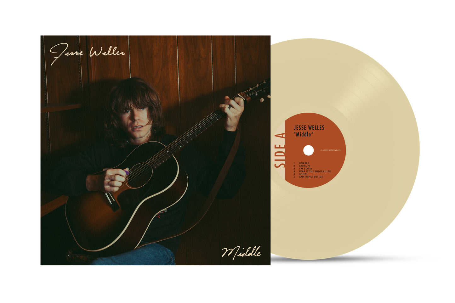 Jesse Welles - Middle (Bone White LP Vinyl) UPC: 616948916435