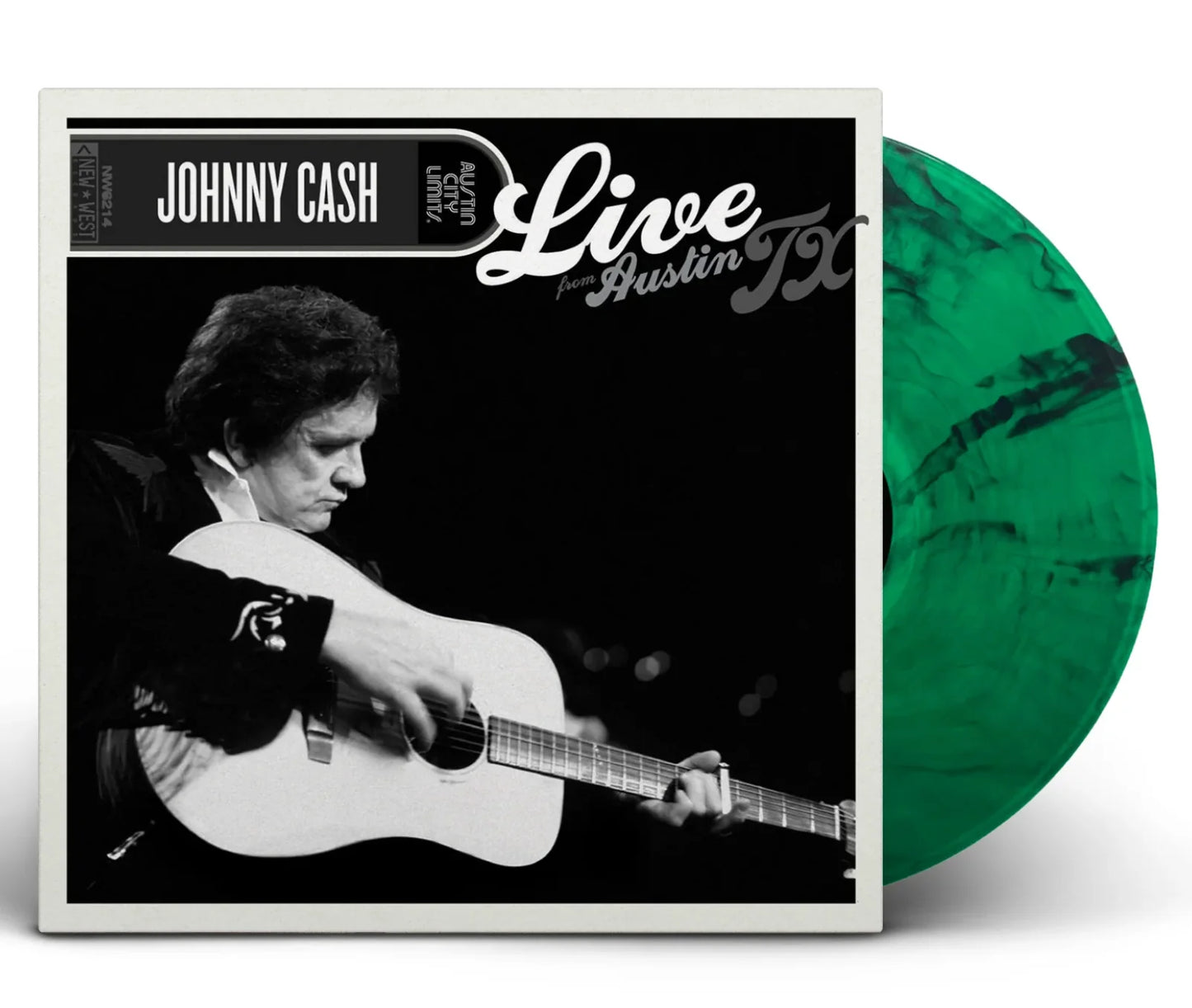 Johnny Cash - Live From Austin, TX (Green &amp; Black Marbled LP Vinyl) UPC: 607396587414