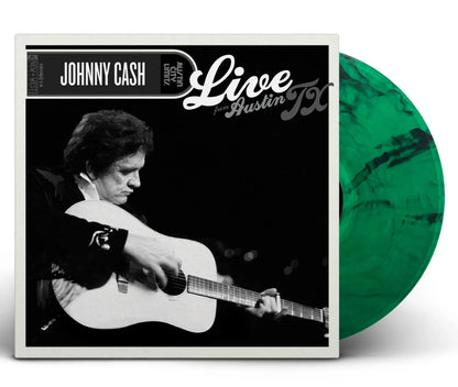 Johnny Cash - Live From Austin, TX (Green &amp; Black Marbled LP Vinyl) UPC: 607396587414