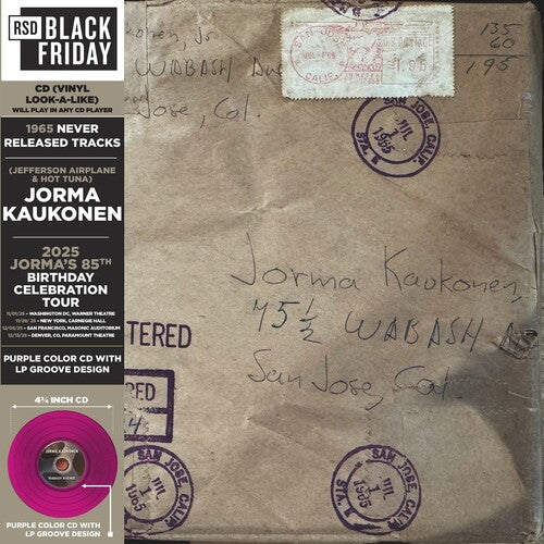 Jorma Kaukonen - Wabash Avenue (RSD Black Friday 2025, CD) UPC: 819514012894