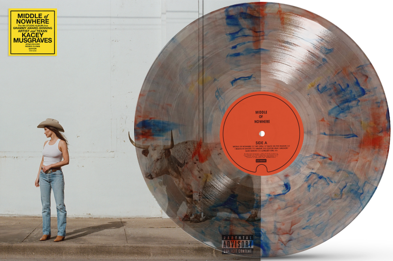 Kacey Musgraves - Middle of Nowhere (Indie Exclusive, Rodeo Clown Edition, Mix-Colored LP Vinyl) UPC: 199957220385