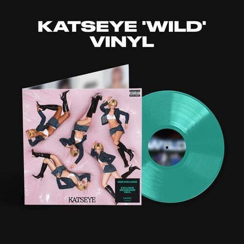 Katseye - Wild (Indie Exclusive, Aquamarine LP Vinyl) UPC: 199957676267