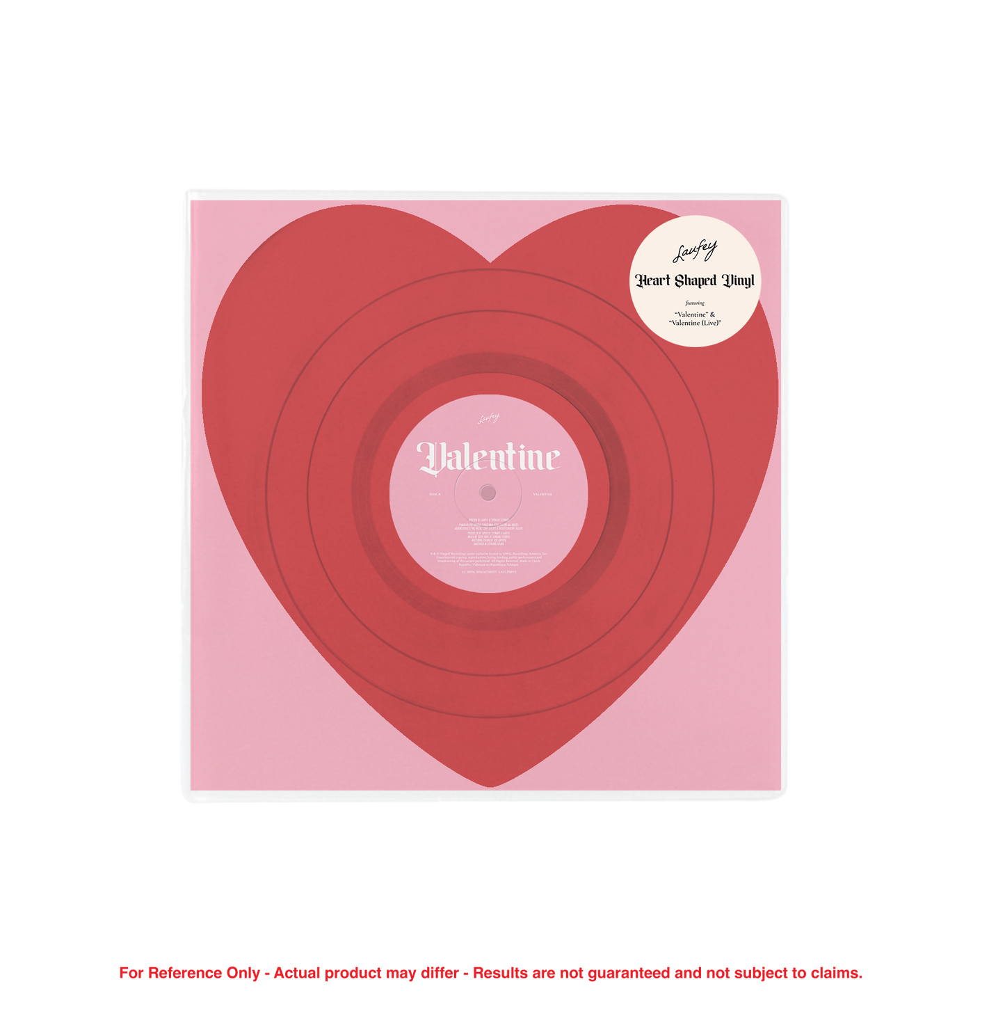 Laufey - Valentine (Indie Exclusive, Heart Shaped Red Vinyl) UPC: 5056167180357