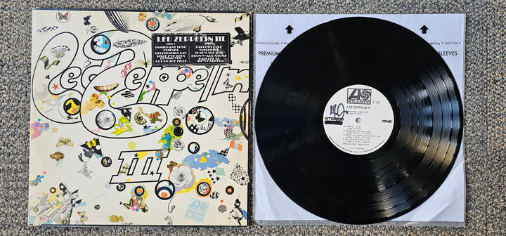 Led Zepplen - III White Label Radio Promo Signed by Robert Plant