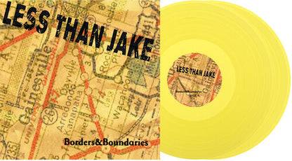 Less than Jake - Borders &amp; Boundaries (25th Anniversary, 2LP Yellow Vinyl) UPC: 751097018514