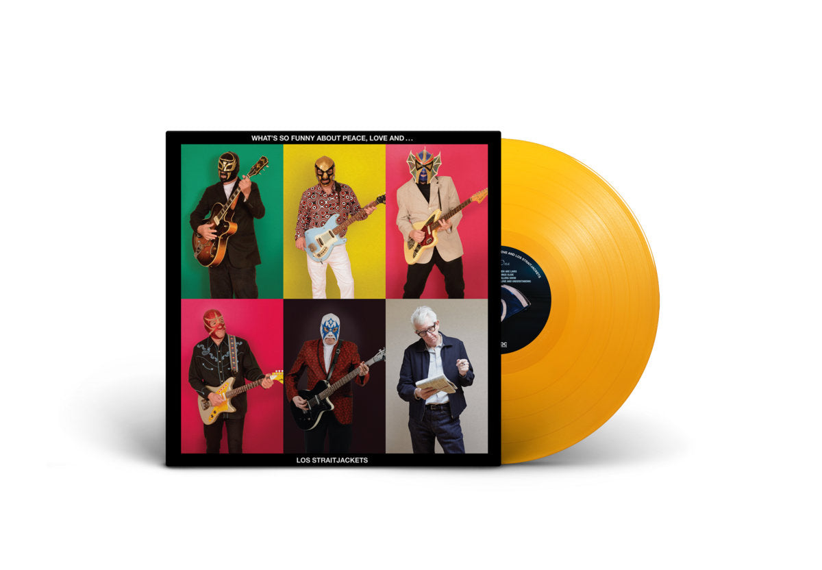 Los Straitjackets - What's So Funny About Peace, Love and Los Straitjackets (Yellow LP Vinyl) UPC: 634457202689