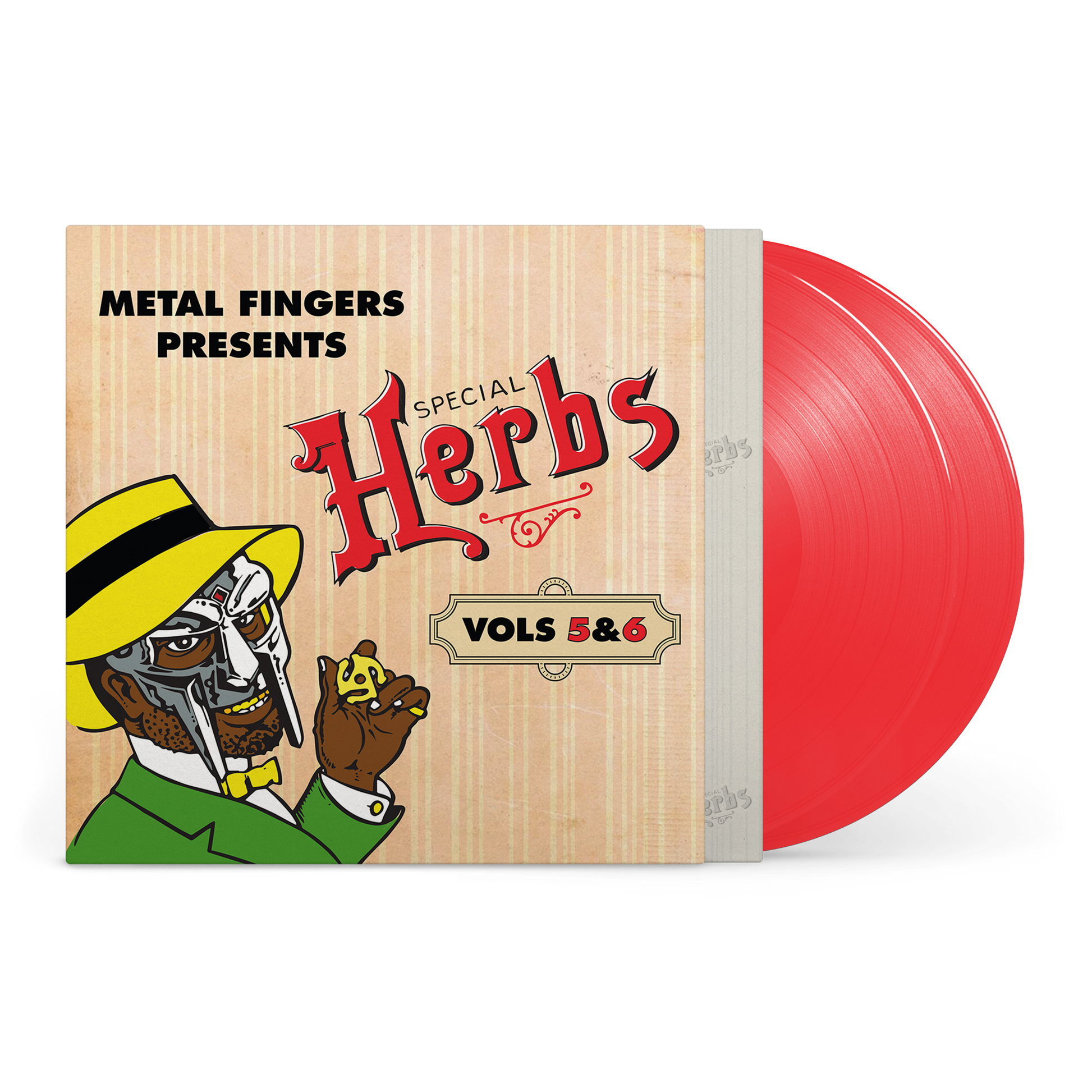 MF DOOM - Metal Fingers Presents: Special Herbs Vol. 5 & 6 (2LP Apple Red Vinyl) UPC: 826257038418
